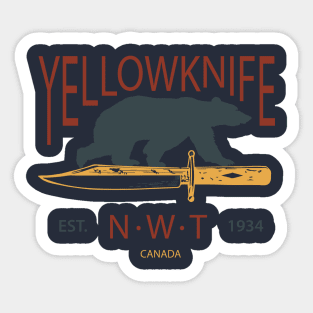 Yellowknife Canada Sticker